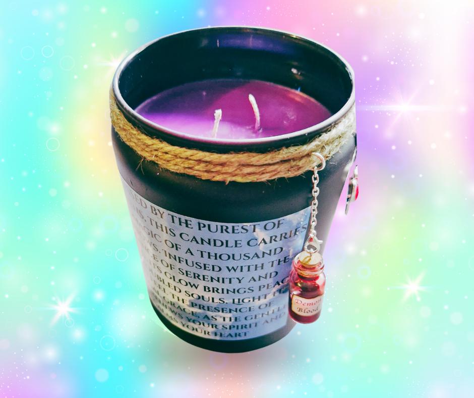 Unicorn’s Blessing – 40oz Fantasy Soy Wax Candle | Strong Scented | Handmade with Cotton Wicks