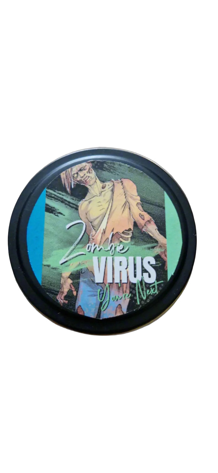 Zombie Virus – Fantasy Mini Candle | 6oz Soy Wax | 30 Hour Burn | Handmade with Cotton Wick