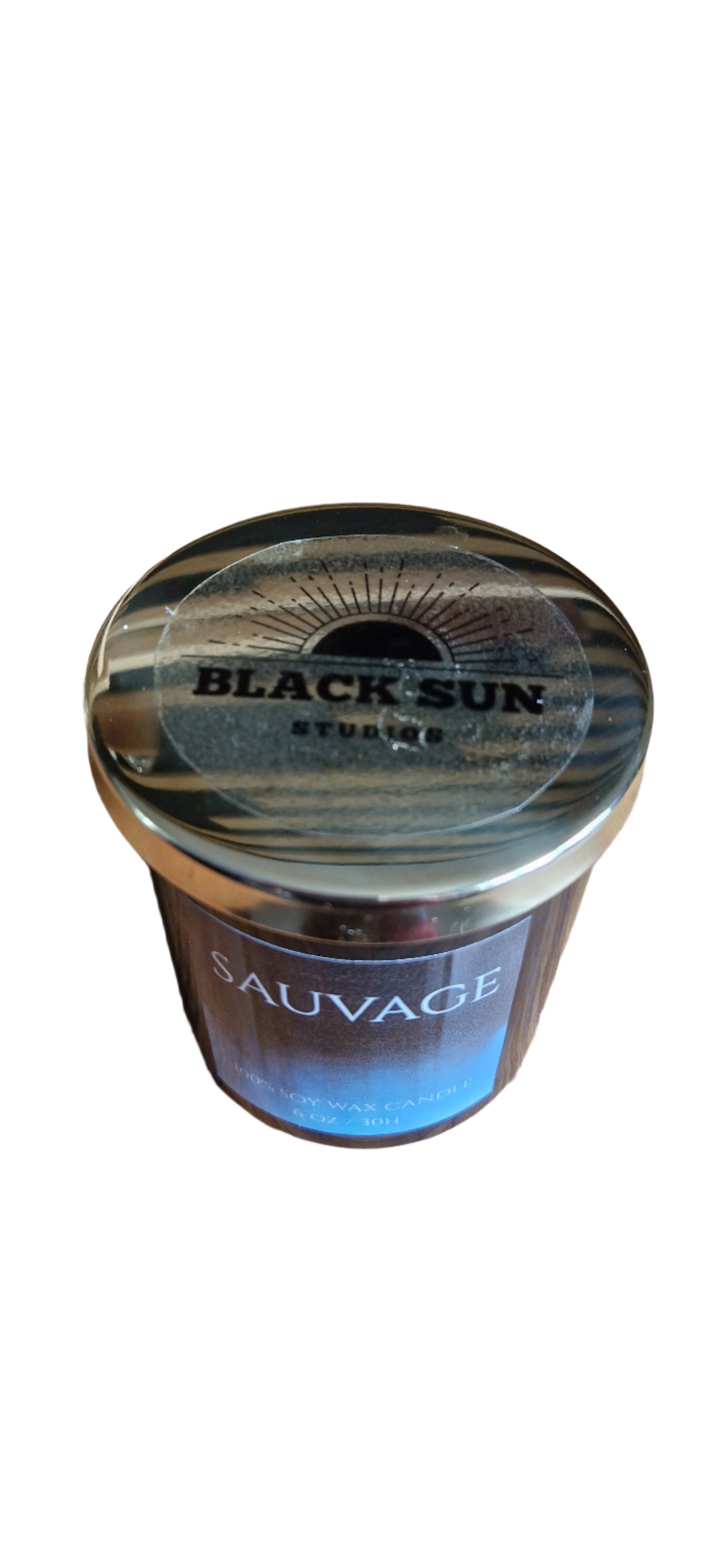 Sauvage Perfume Scented Soy Wax Candle – 6oz | 30 Hour Burn | Handmade, Cotton Wick