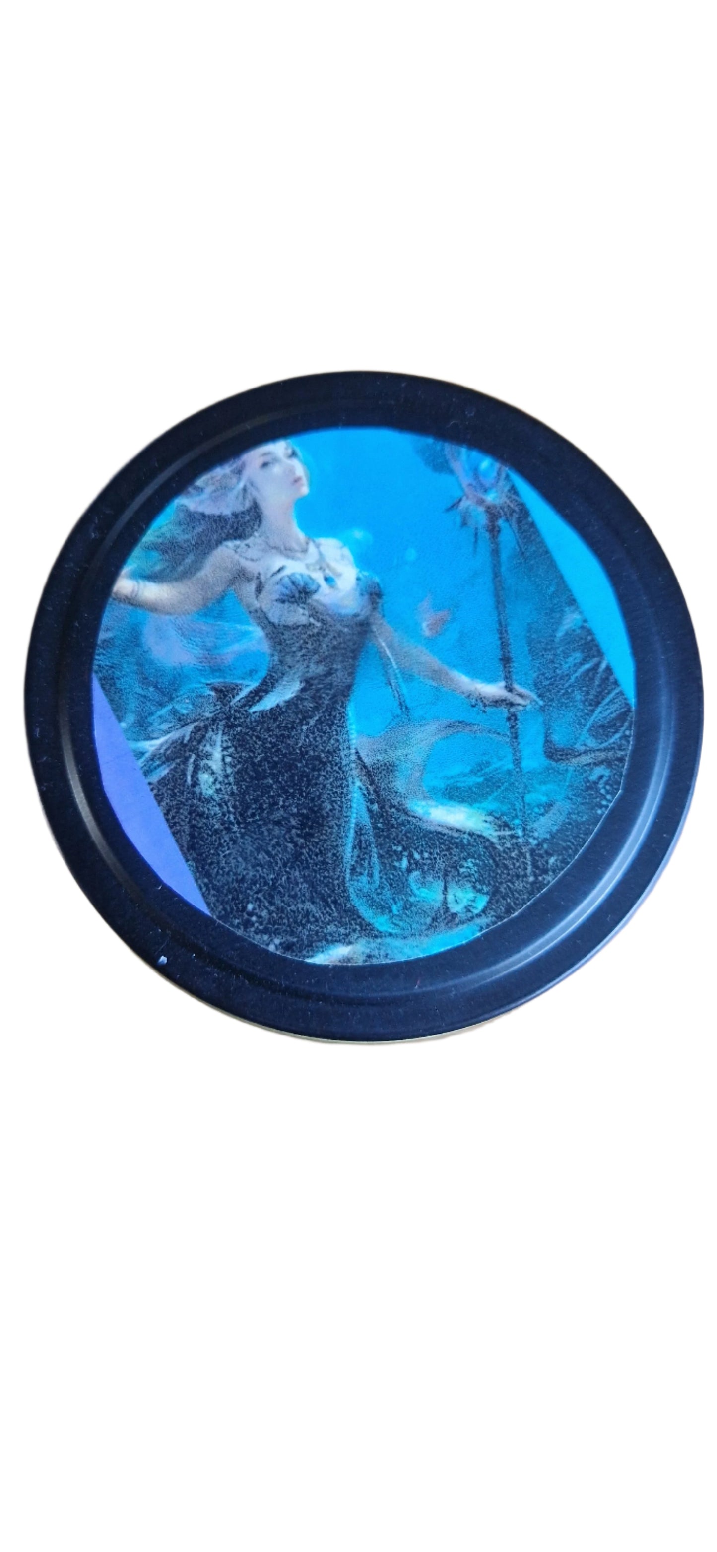 Mermaid’s Song – Fantasy Mini Candle | 6oz Soy Wax | 30 Hour Burn | Handmade with Cotton Wick