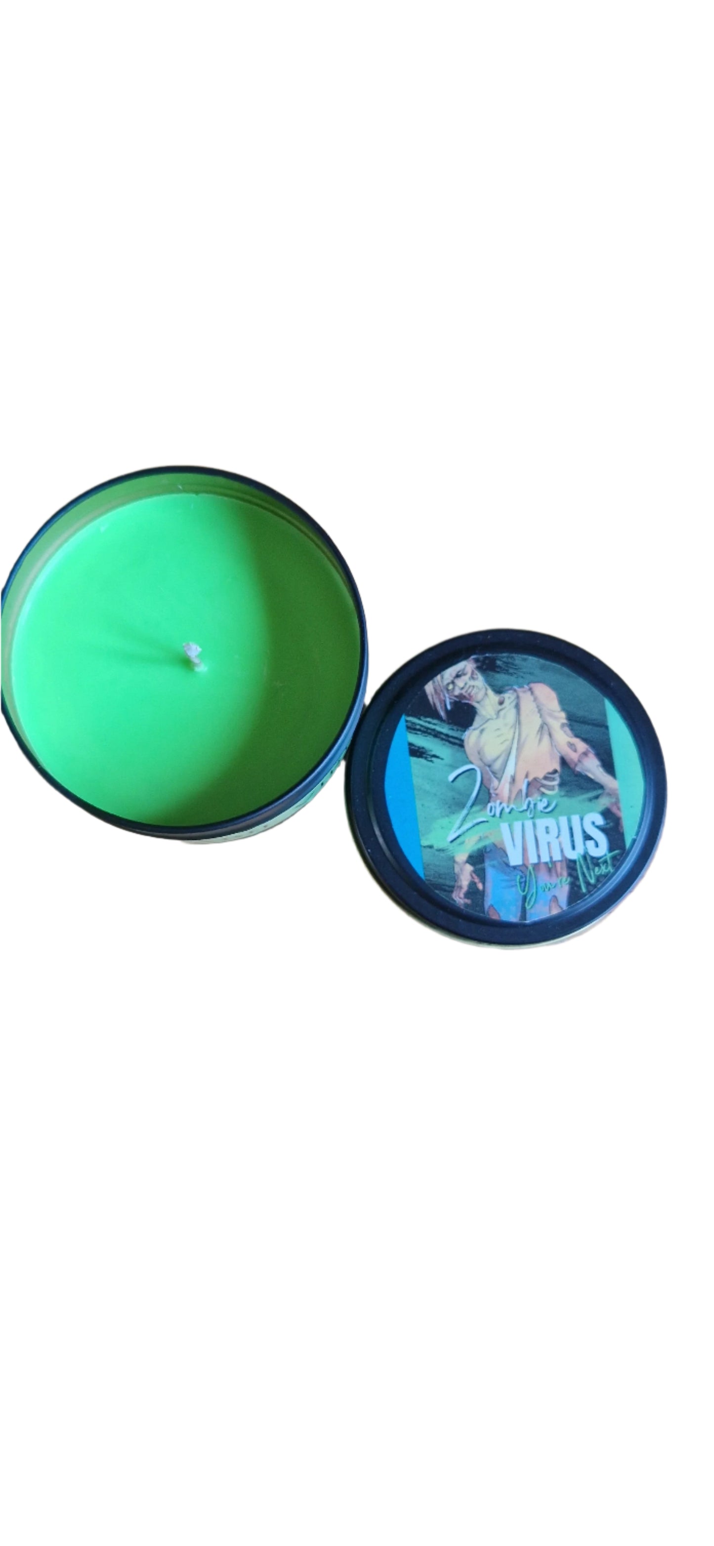 Zombie Virus – Fantasy Mini Candle | 6oz Soy Wax | 30 Hour Burn | Handmade with Cotton Wick