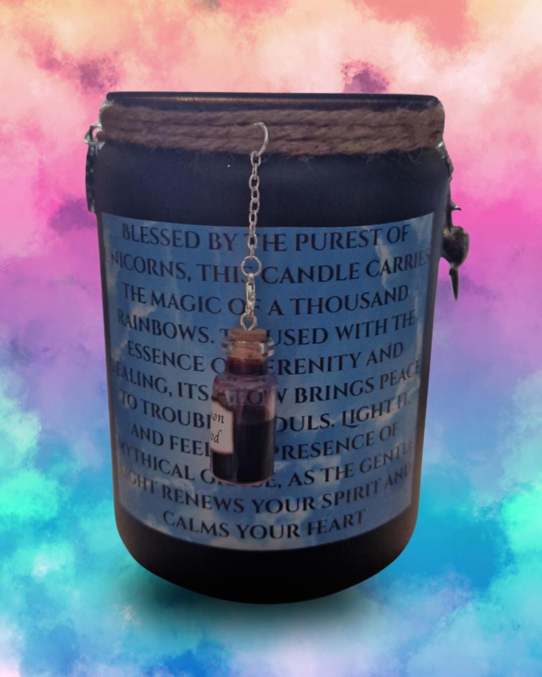 Unicorn’s Blessing – 40oz Fantasy Soy Wax Candle | Strong Scented | Handmade with Cotton Wicks