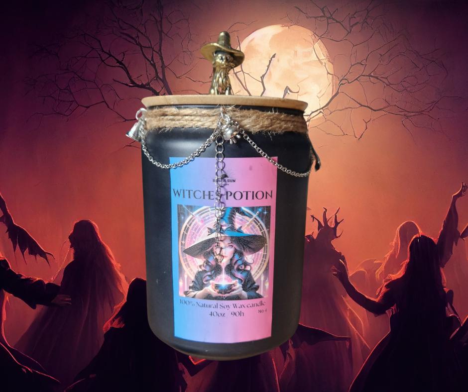 Witches Potion – 40oz Fantasy Soy Wax Candle | Strong Scented | Handmade with Cotton Wicks
