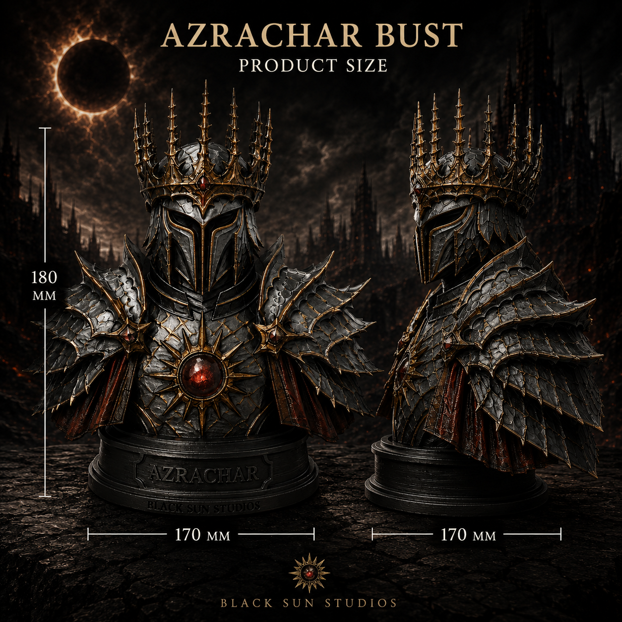 Azrachar Bust – Bearer of the Black Sun