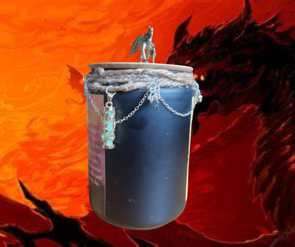 Dragon’s Fire – 40oz Fantasy Soy Wax Candle | Strong Scented | Handmade with Cotton Wick