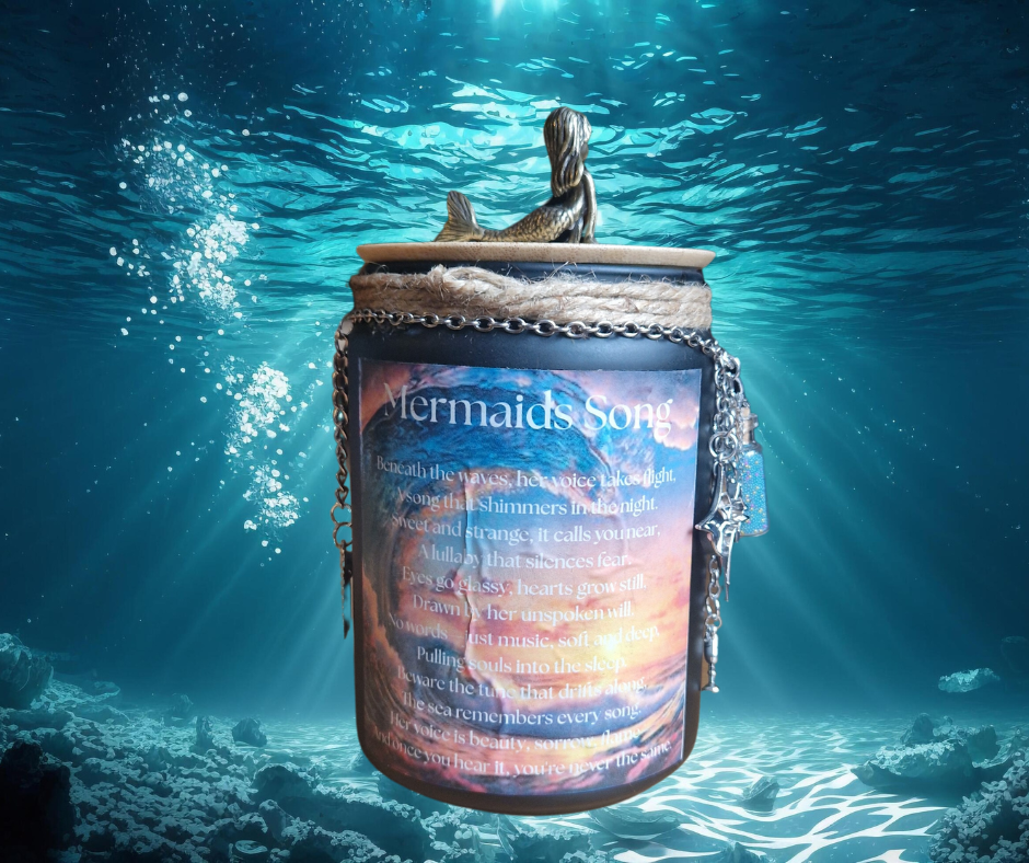 Mermaid’s Song – 40oz Fantasy Soy Wax Candle | Double Wick | Strong Scented