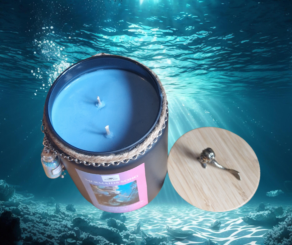 Mermaid’s Song – 40oz Fantasy Soy Wax Candle | Double Wick | Strong Scented
