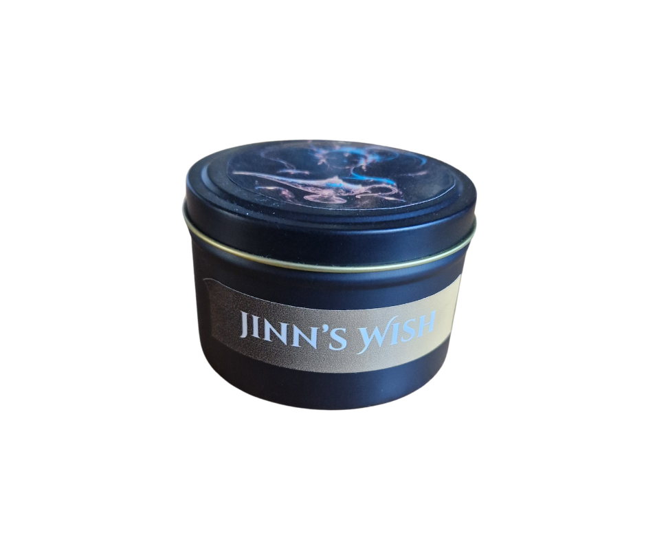 Jinn’s Wish – Fantasy Mini Candle | 6oz Soy Wax | 30 Hour Burn | Handmade with Cotton Wick