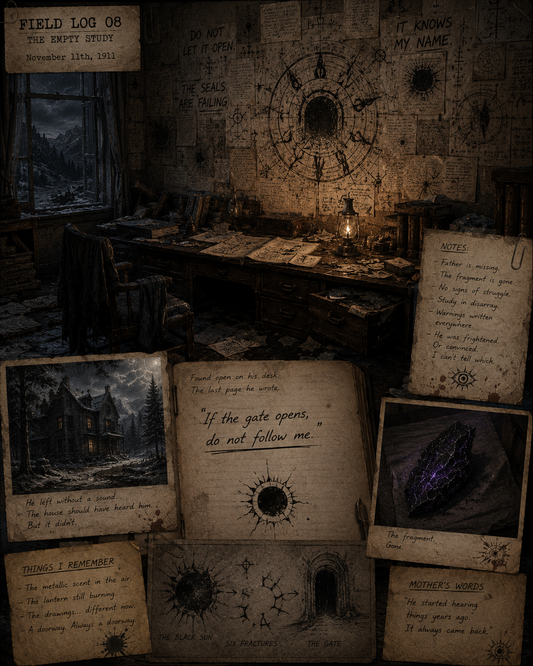 FIELD LOG 08 — THE EMPTY STUDY