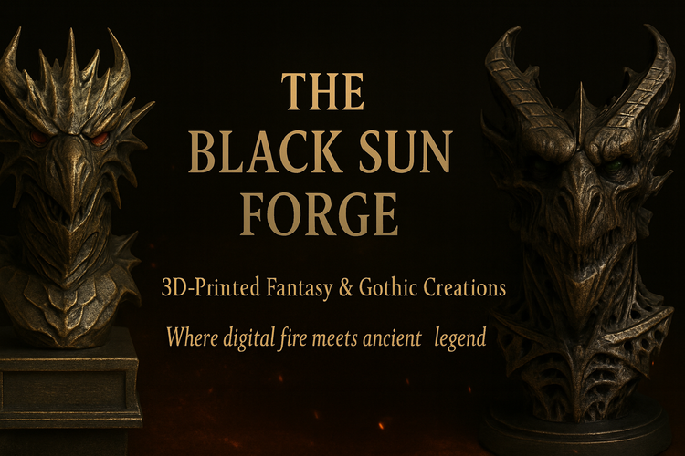 The Black Sun Forge – 3D-Printed Fantasy & Gothic Creations