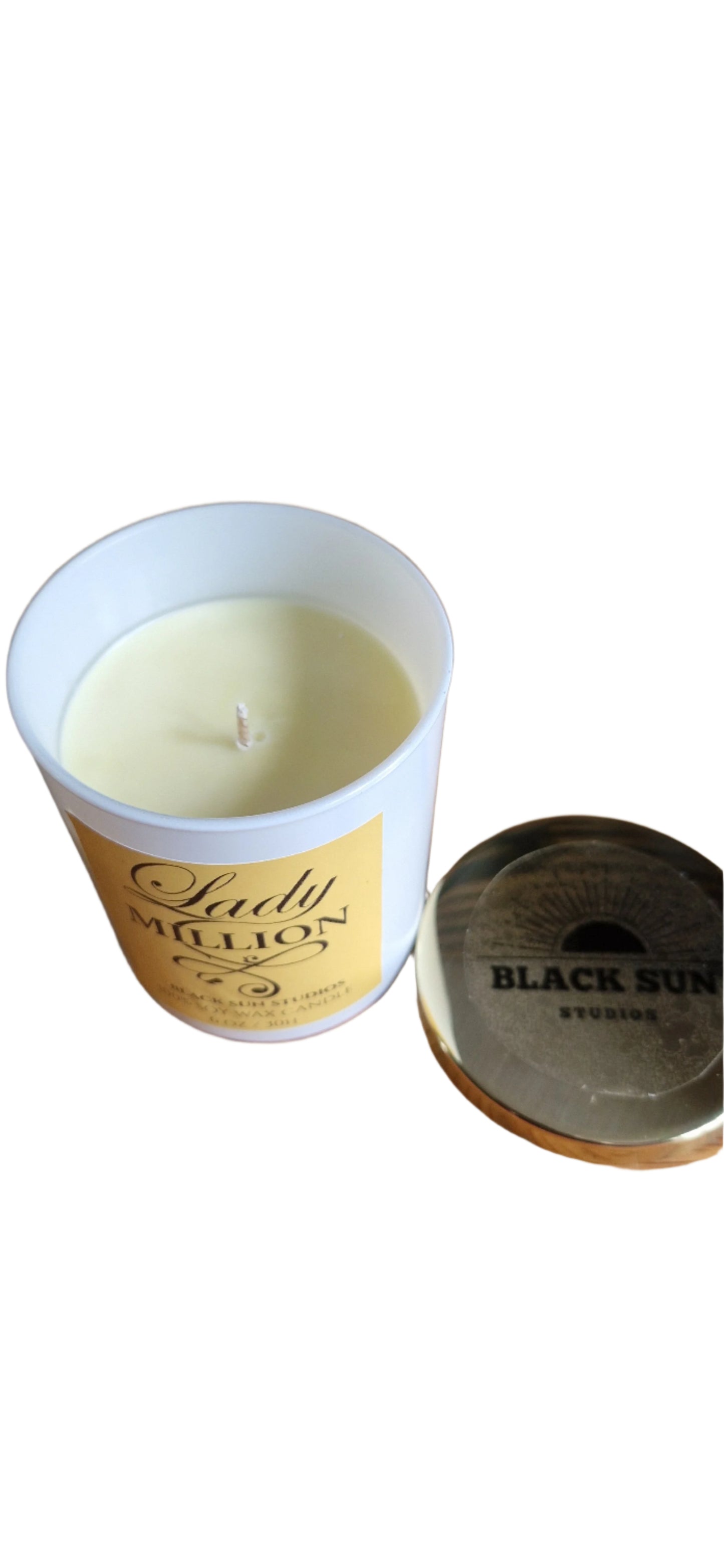 Lady Million Perfume Scented Soy Wax Candle – 6oz | 30 Hour Burn | Handmade with Cotton Wick