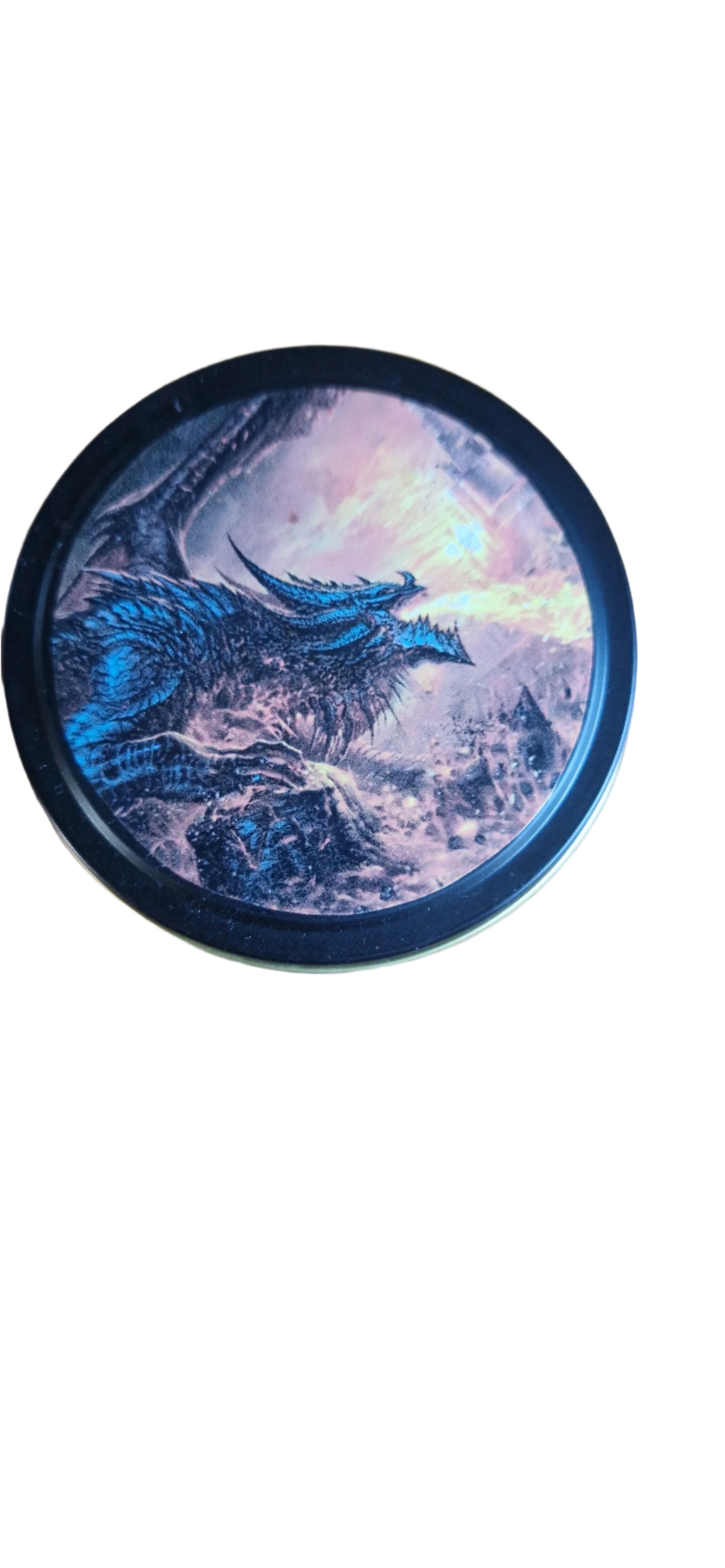 Fantasy Mini Candle – Dragon Fire Scent | 6oz Soy Wax | 30 Hour Burn | Handmade with Cotton Wick