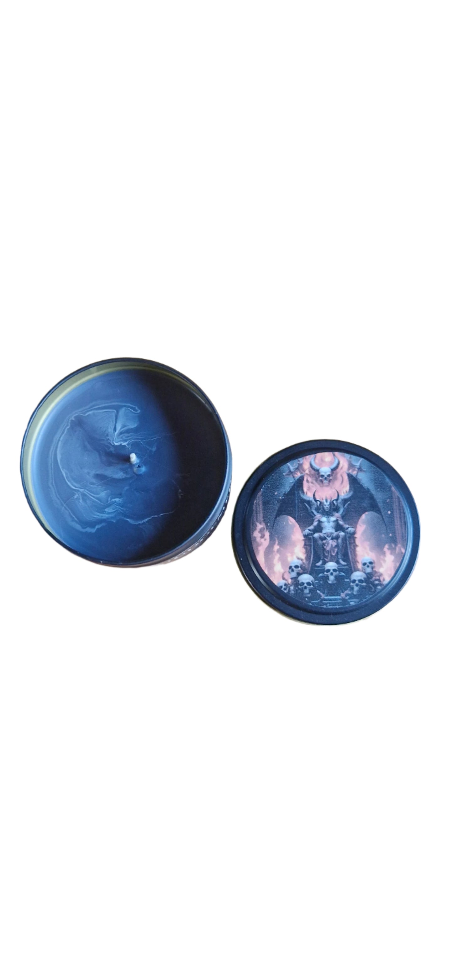 Devil’s Judgement – Fantasy Mini Candle | 6oz Soy Wax | 30 Hour Burn | Handmade with Cotton Wick