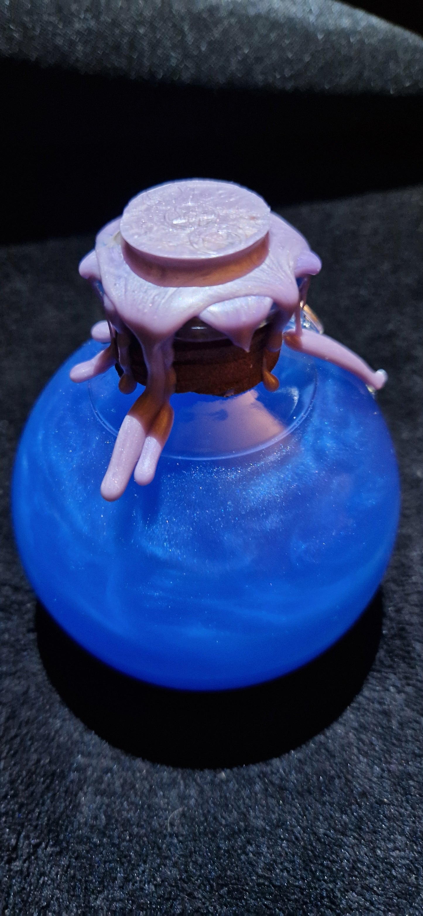 Potion of Mana Shimmering Elixir Bottle with Charms & Wax Seal