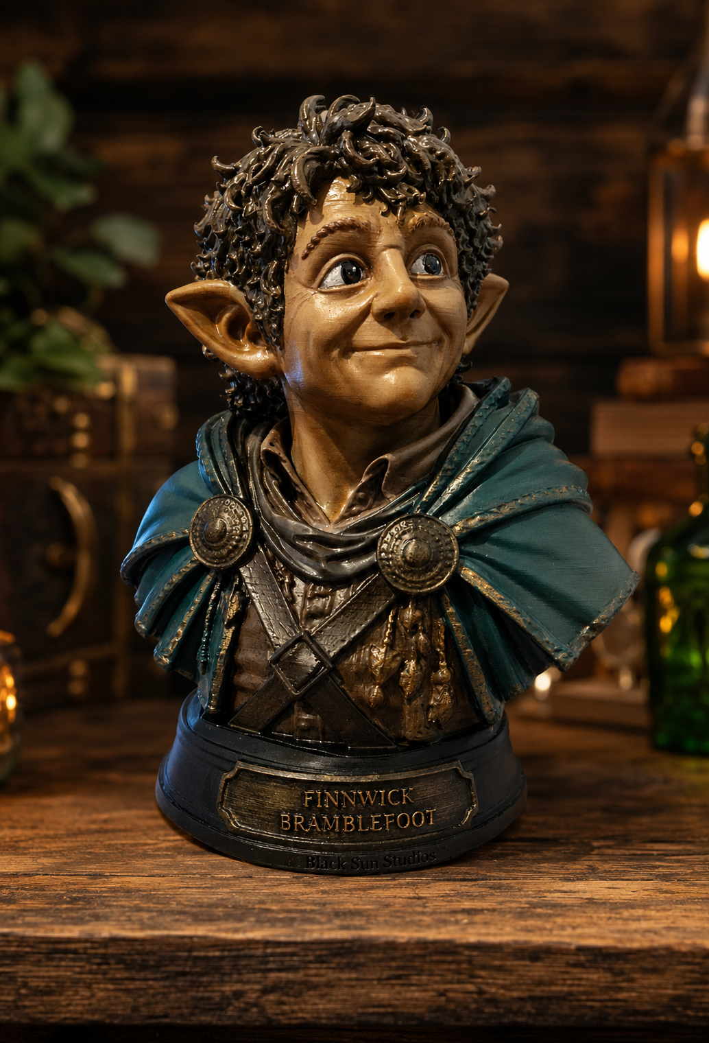 Finnwick Bramblefoot Fantasy Bust – Black Sun Chronicles Collectible Display Model (180mm)