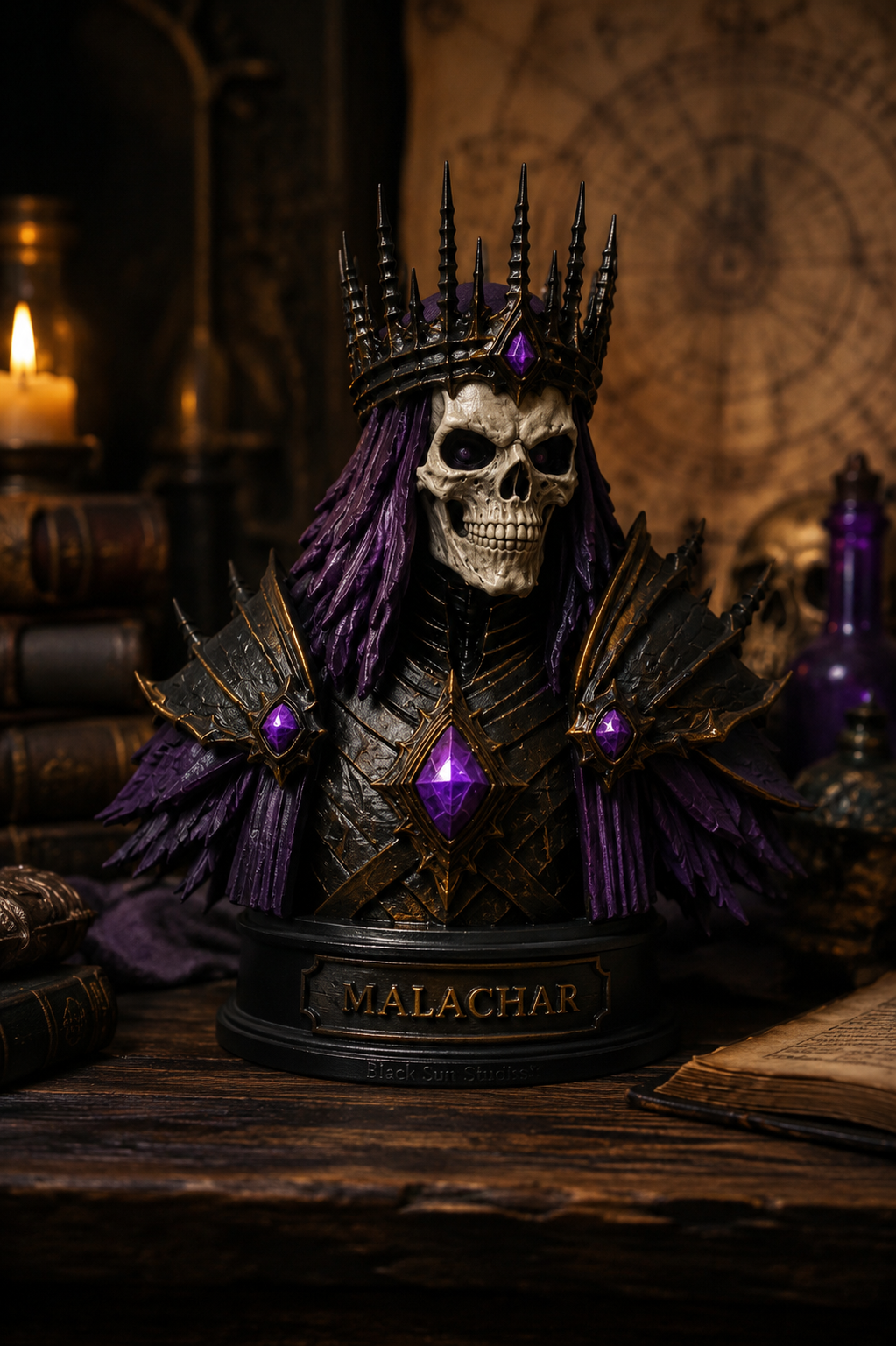 Malachar – The Eclipse Lich Bust | Black Sun Chronicles Collectible
