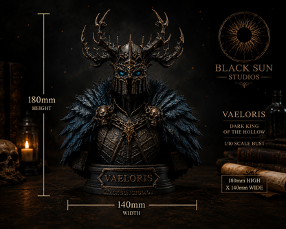 Vaeloris – The Horned King Bust | Black Sun Chronicles Collectible