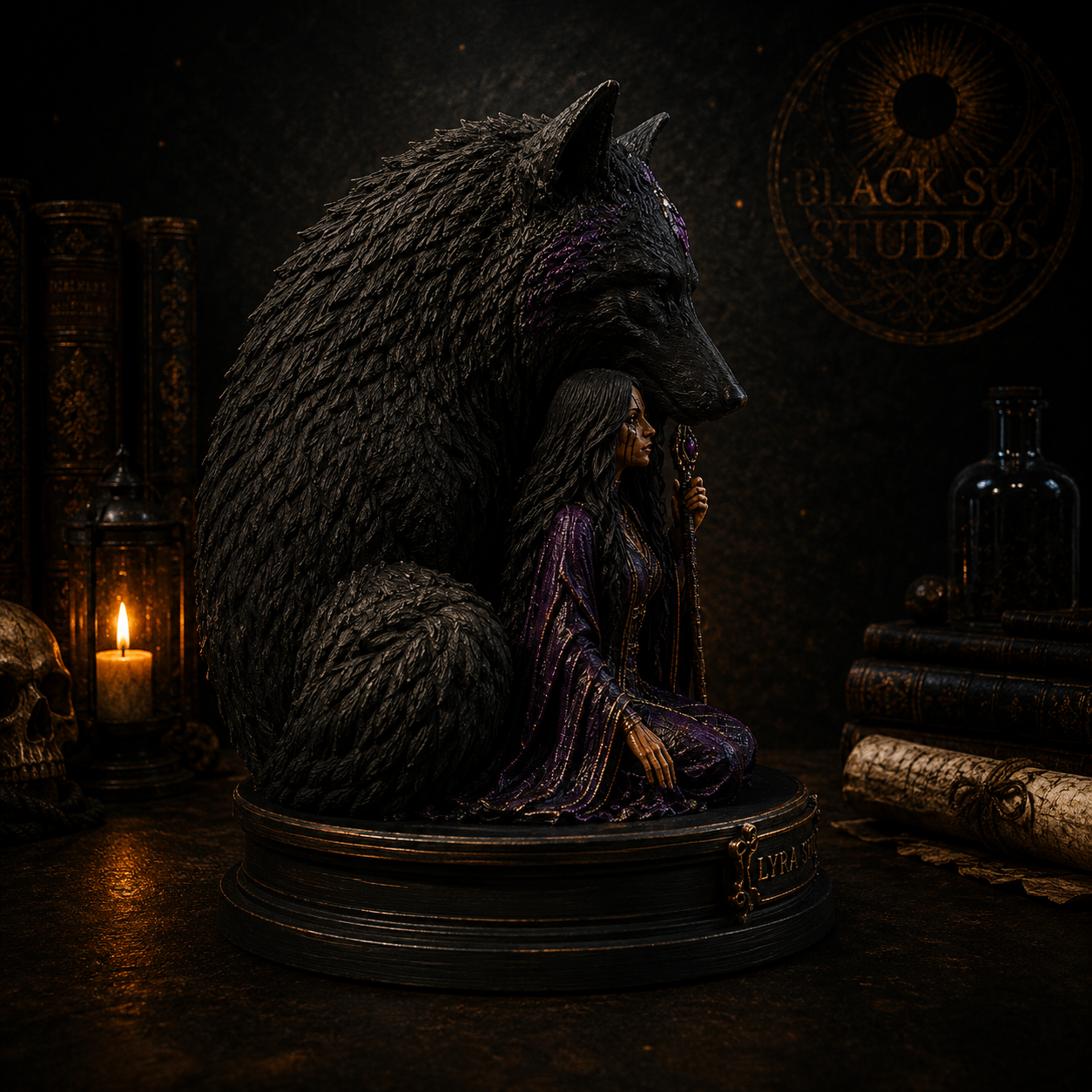 Lyra & Tharok Bust | Black Sun Chronicles Collectible
