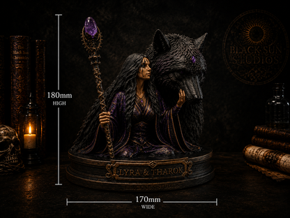 Lyra & Tharok Bust | Black Sun Chronicles Collectible