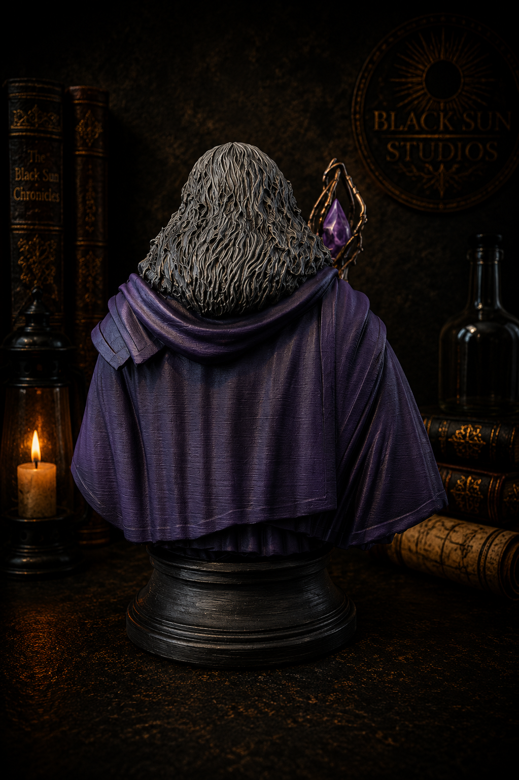 Elian Thorne Bust | Fantasy Mage Collectible | Black Sun Studios