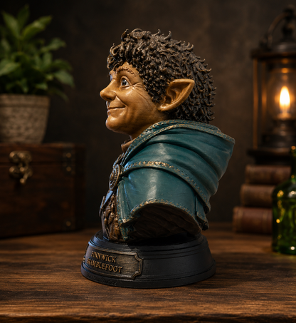 Finnwick Bramblefoot Fantasy Bust – Black Sun Chronicles Collectible Display Model (180mm)