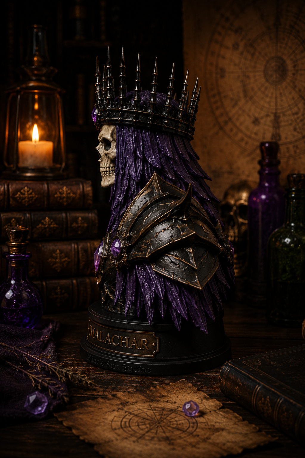 Malachar – The Eclipse Lich Bust | Black Sun Chronicles Collectible