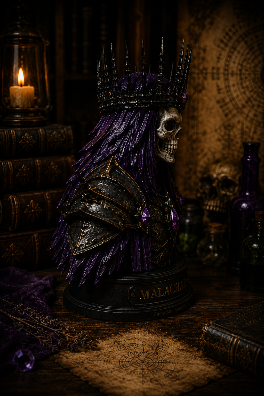 Malachar – The Eclipse Lich Bust | Black Sun Chronicles Collectible