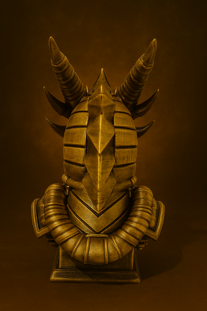 Aurum Draconis Bust – Steampunk Dragon Sculpture | The Black Sun Forge