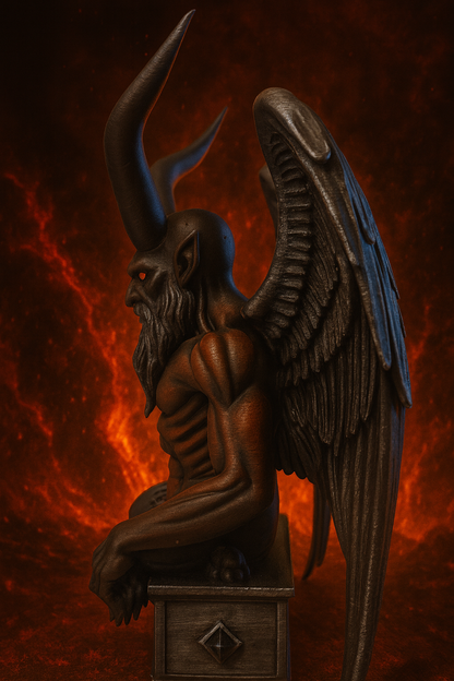 Demon Guardian Bust – “Welcome to Hell” | Handcrafted Dark Fantasy Sculpture by Black Sun Studios