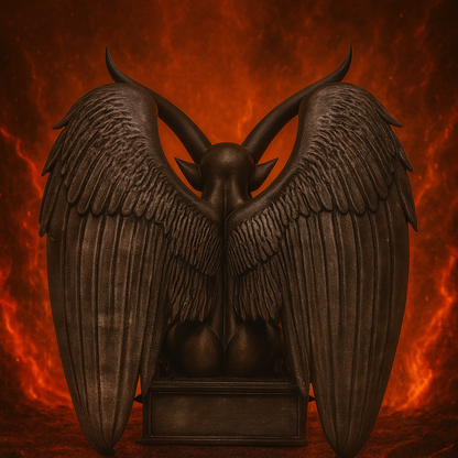 Demon Guardian Bust – “Welcome to Hell” | Handcrafted Dark Fantasy Sculpture by Black Sun Studios