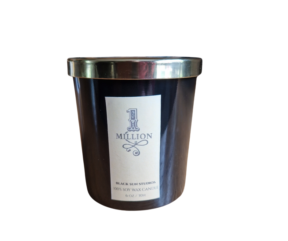 1 Million Perfume Scented Soy Wax Candle – 6oz | 30 Hour Burn | Handmade, Cotton Wick