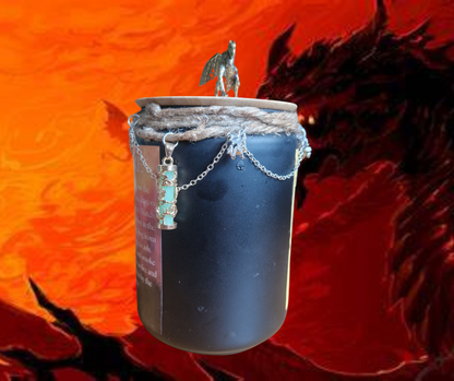 Dragon’s Fire – 40oz Fantasy Soy Wax Candle | Strong Scented | Handmade with Cotton Wick