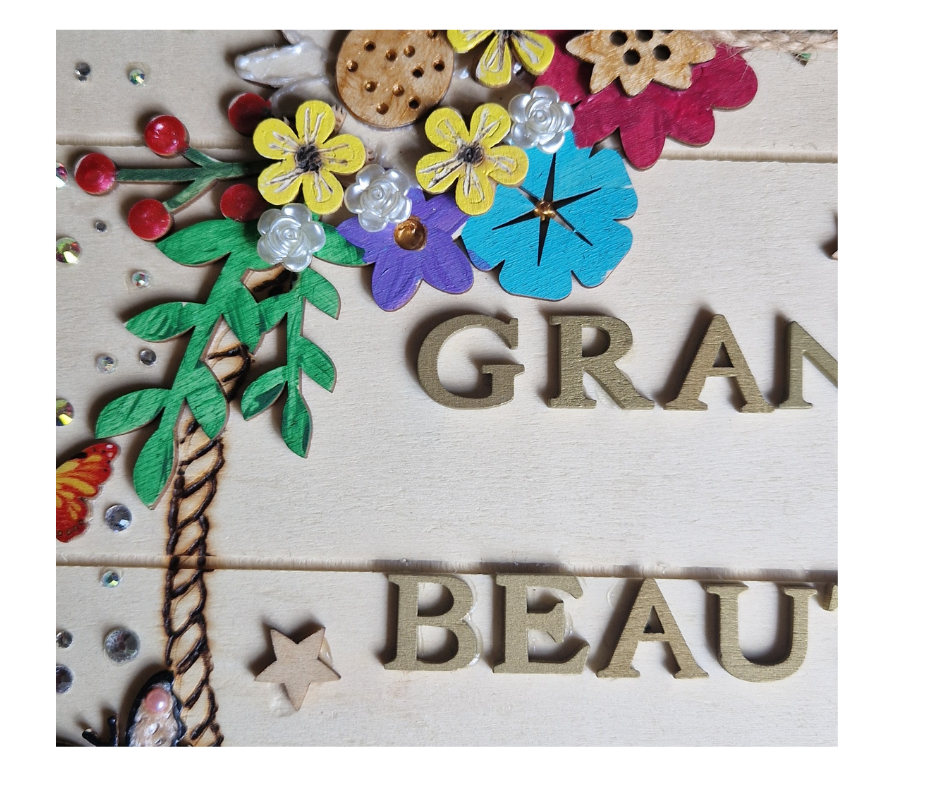 Grandma’s Beautiful Garden – Handmade Wooden Plaque