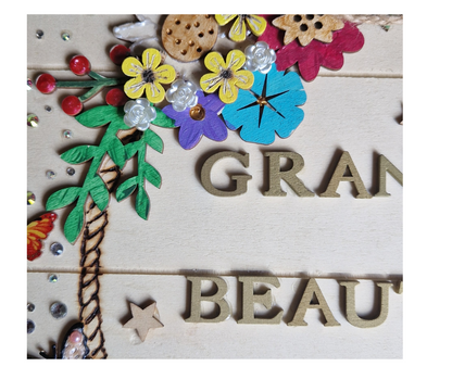 Grandma’s Beautiful Garden – Handmade Wooden Plaque