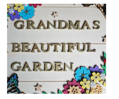 Grandma’s Beautiful Garden – Handmade Wooden Plaque