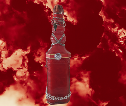 Premium Quality Blood of Vampires Potion Bottle with Sparkling Gems & Silver Crosses
