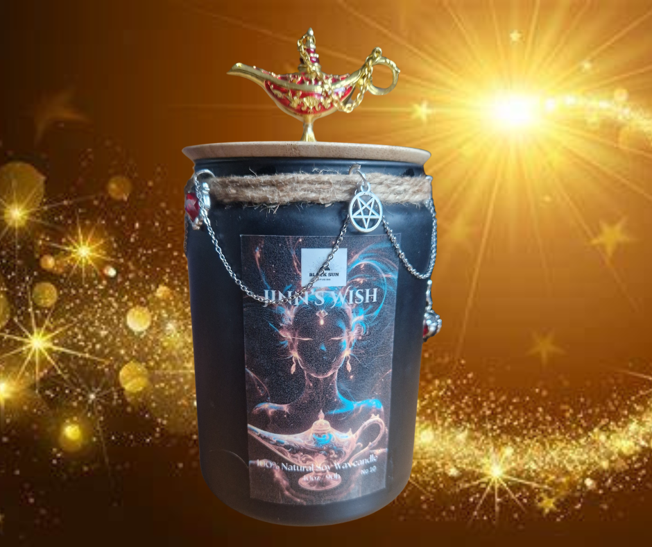 Jinn’s Wish – 40oz Fantasy Soy Wax Candle | Strong Scented | Handmade with Cotton Wicks