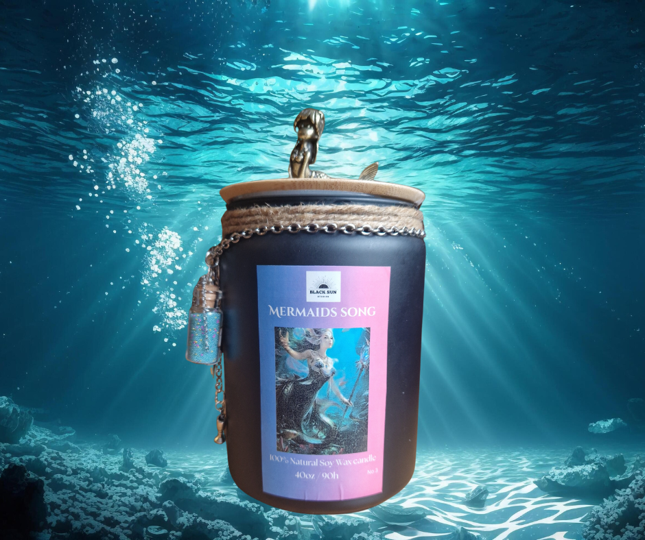 Mermaid’s Song – 40oz Fantasy Soy Wax Candle | Double Wick | Strong Scented