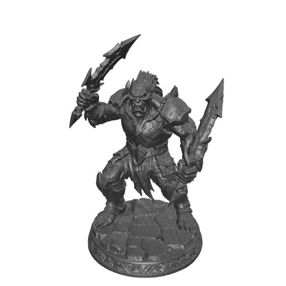 Ravaged Orc Berserker – 100mm Miniature